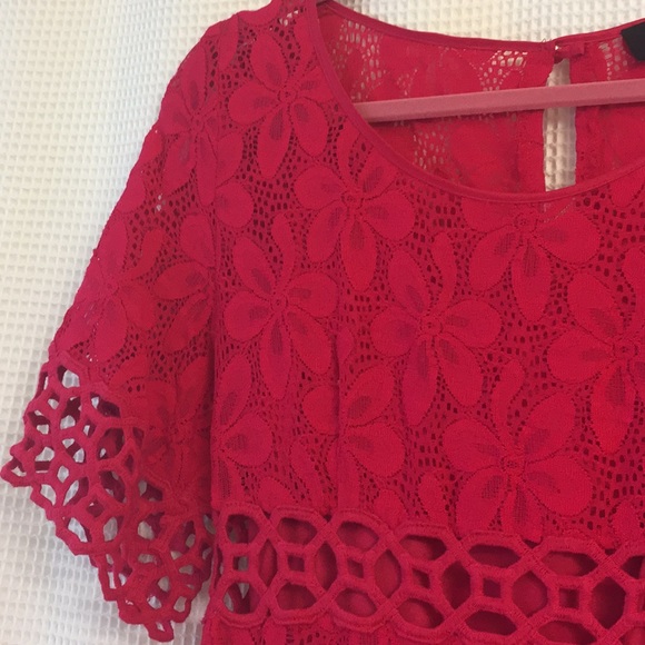 Laundry by Shelli Segal Pink Lace Dress, 4P - Picture 3 of 4